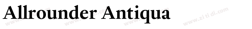 Allrounder Antiqua字体转换